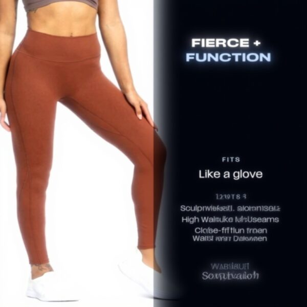 Pantalon de yoga Aoxjox Trinity femme tissu doux compression