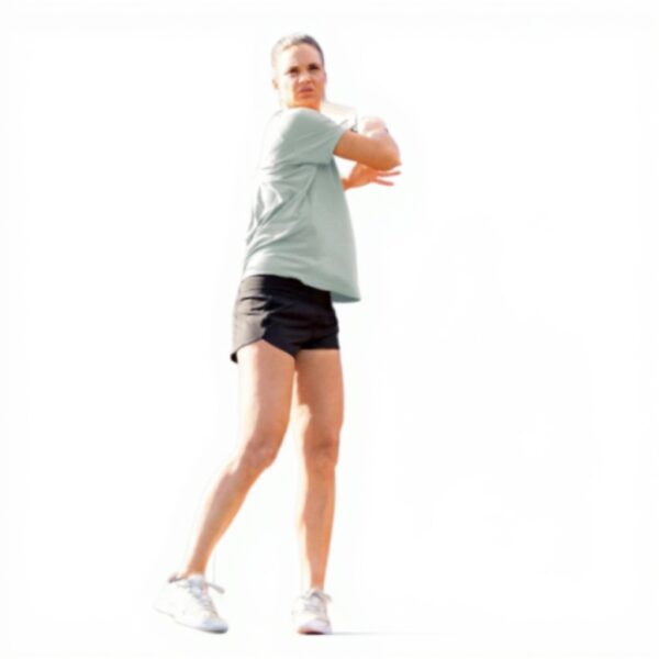 T-shirt sport femme Franklin Sports col V coupe décontractée