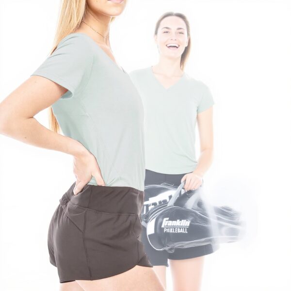 T-shirt sport femme Franklin Sports col V coupe décontractée