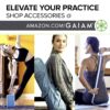 Tapis de yoga Gaiam 6mm antidérapant réversible fitness