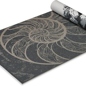 Tapis de yoga Gaiam 6mm antidérapant réversible fitness-0