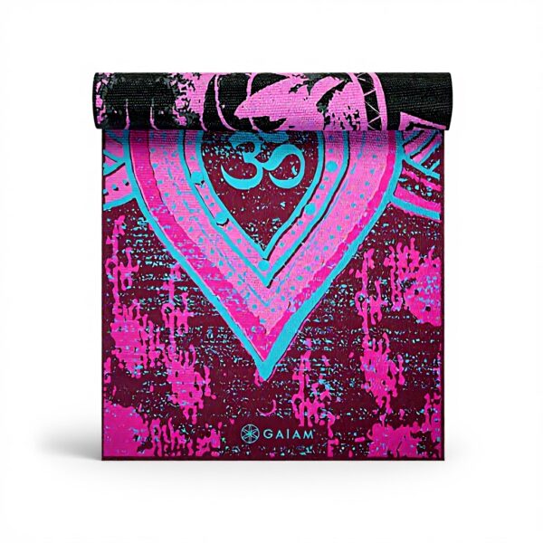 Tapis de yoga Gaiam 6mm antidérapant réversible fitness