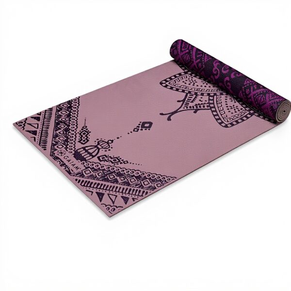 Tapis de yoga Gaiam 6mm antidérapant réversible fitness