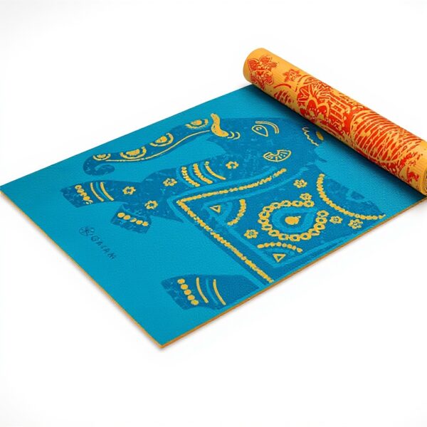 Tapis de yoga Gaiam 6mm antidérapant réversible fitness