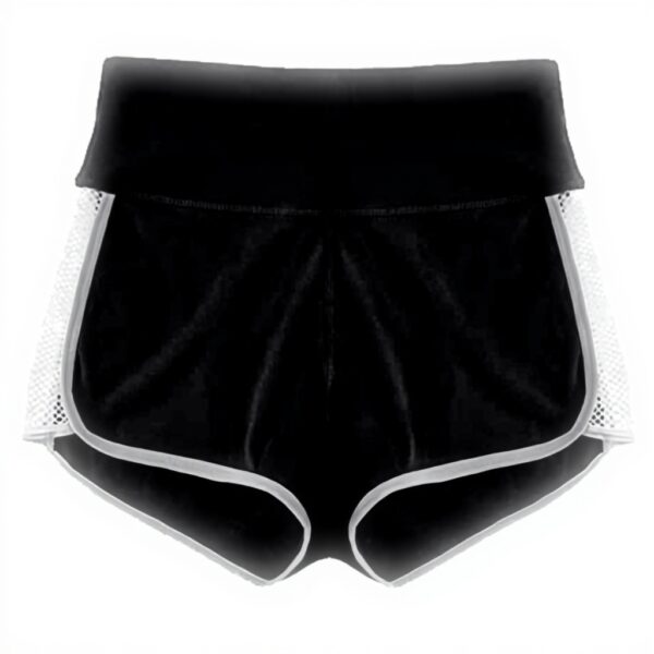 Short Sport Femme Noir Générique Gainant Fitness Yoga