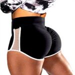 Short Sport Femme Noir Générique Gainant Fitness Yoga
