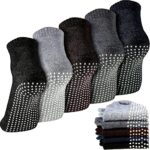 Chaussettes antidérapantes yoga Geyoga 5 paires coton femme