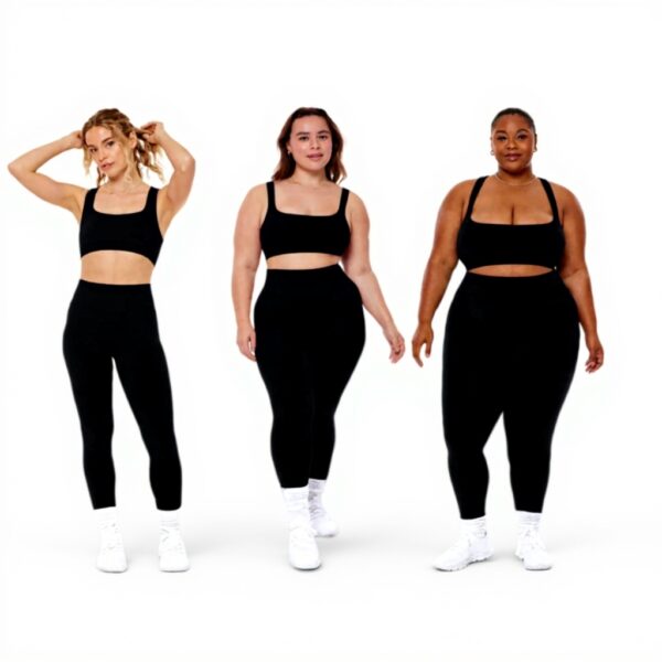 Leggings PAVOI Active Seamless Femme Taille Haute Noir