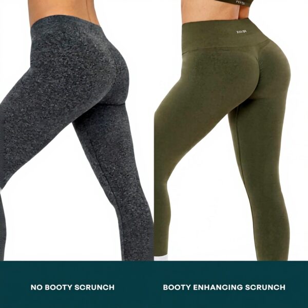 Leggings PAVOI Active Seamless Femme Taille Haute Noir