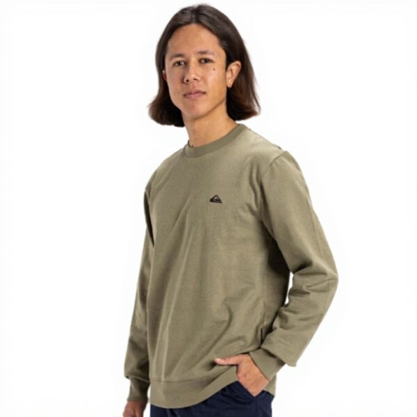 Sweatshirt Quiksilver Basic Crew Homme Confort Polyvalent