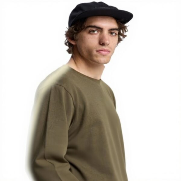 Sweatshirt Quiksilver Basic Crew Homme Coton Confortable