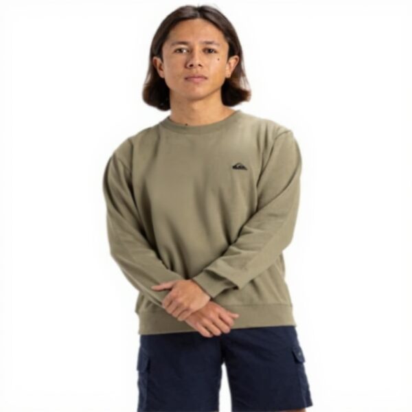 Sweatshirt Quiksilver Basic Crew Homme Confort Polyvalent