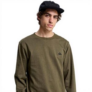 Sweatshirt Quiksilver Basic Crew Homme Coton Confortable