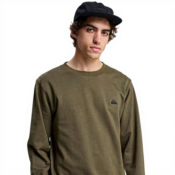 Sweatshirt Quiksilver Basic Crew Homme Coton Confortable