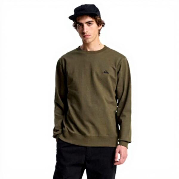 Sweatshirt Quiksilver Basic Crew Homme Coton Confortable