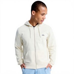 Sweat à capuche Quiksilver Homme Coton Polyester Regular Fit