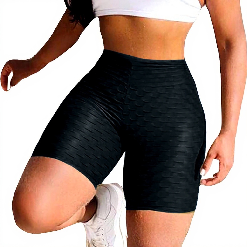 Short de sport cycliste femme gaze coton extensible fitness