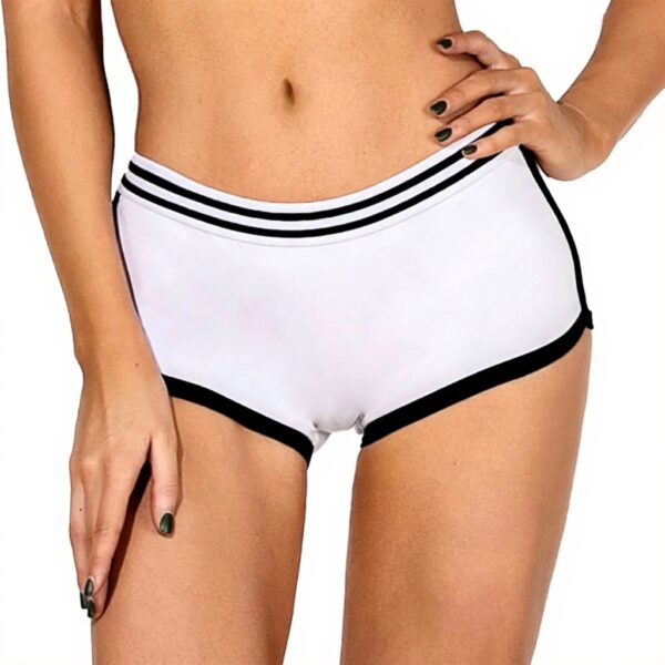 Short Sport Femme Push Up Legging Blanc Fitness Yoga Été