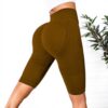 Short de sport femme élasthanne contrôle du ventre yoga