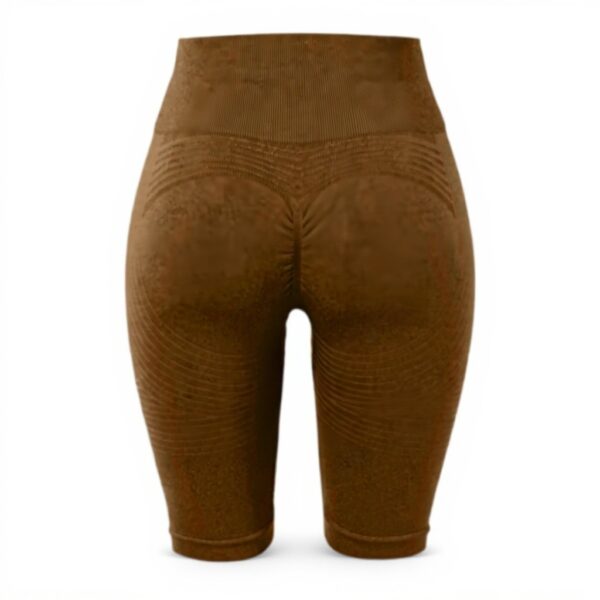 Short de sport femme élasthanne contrôle du ventre yoga