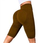 Short de sport femme élasthanne contrôle du ventre yoga