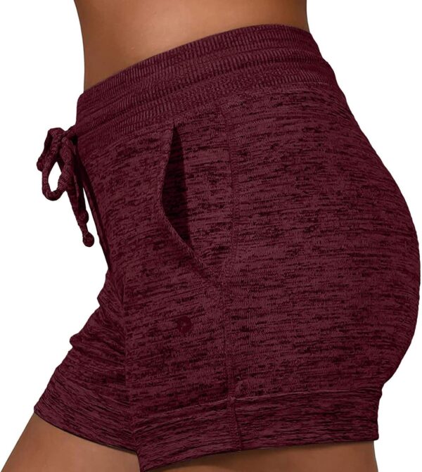 Short Sport Femme Noir Élasthanne Yoga Contrôle Ventre-1