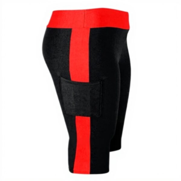 Short de sport femme gainant coton yoga cycliste contrôle