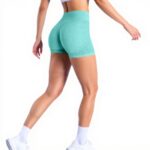 Legging Sport Femme Blanc Cycliste Coton Push Up Taille