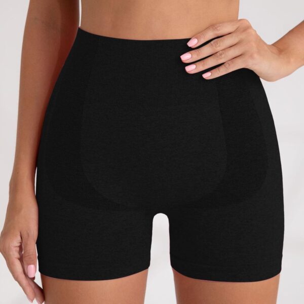Short Sport Femme Noir Coton Extensible Yoga Fitness Boxer-1