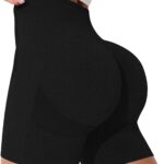 Short Sport Femme Noir Coton Extensible Yoga Fitness Boxer-0