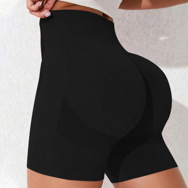 Short Sport Femme Noir Coton Extensible Yoga Fitness Boxer-2