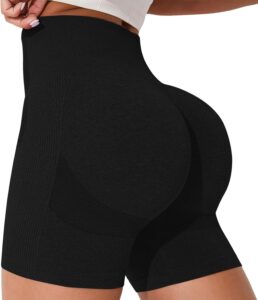 Short Sport Femme Noir Coton Extensible Yoga Fitness Boxer-0
