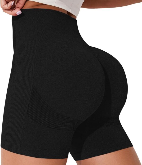 Short Sport Femme Noir Coton Extensible Yoga Fitness Boxer-0