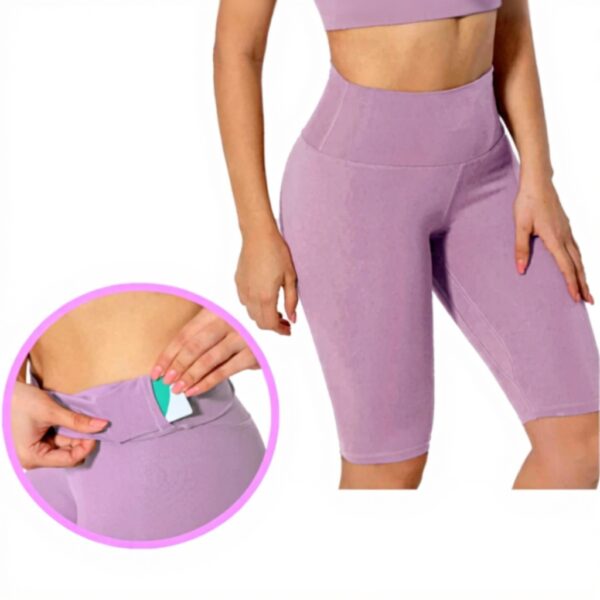 Legging Sport Femme Push Up Taille Haute Fitness Yoga Rouge