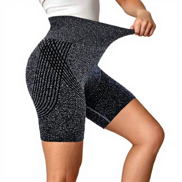 Legging Sport Femme Push Up Coton Court Taille Haute Fitness