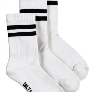 Chaussettes homme ONLY SONS blanc rayures confort quotidien-0