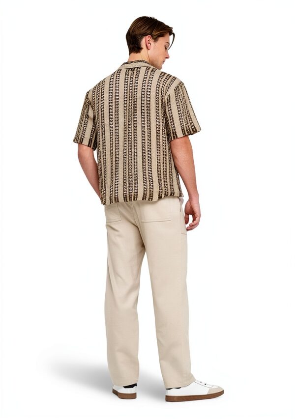 Only Sons Chemise Adulte Rayure Col Station Manches Courtes-3