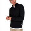 Pull tricot homme ONLY SONS noir argent confortable-4