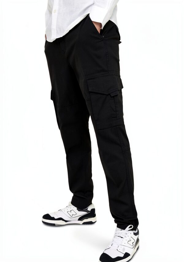 Pantalon cargo coton recyclé Bestseller coupe fuselée homme-6