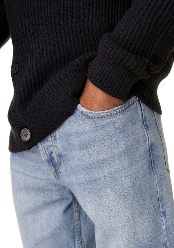 Bestseller Jeans Homme Coton Recyclé Coupe Droite Bleu-7
