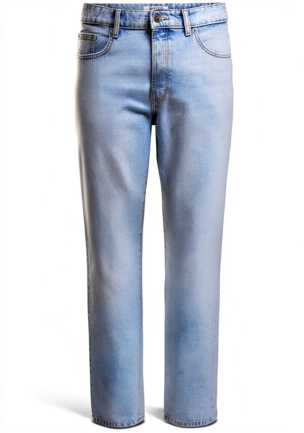 Bestseller Jeans Homme Coton Recyclé Coupe Droite Bleu-0