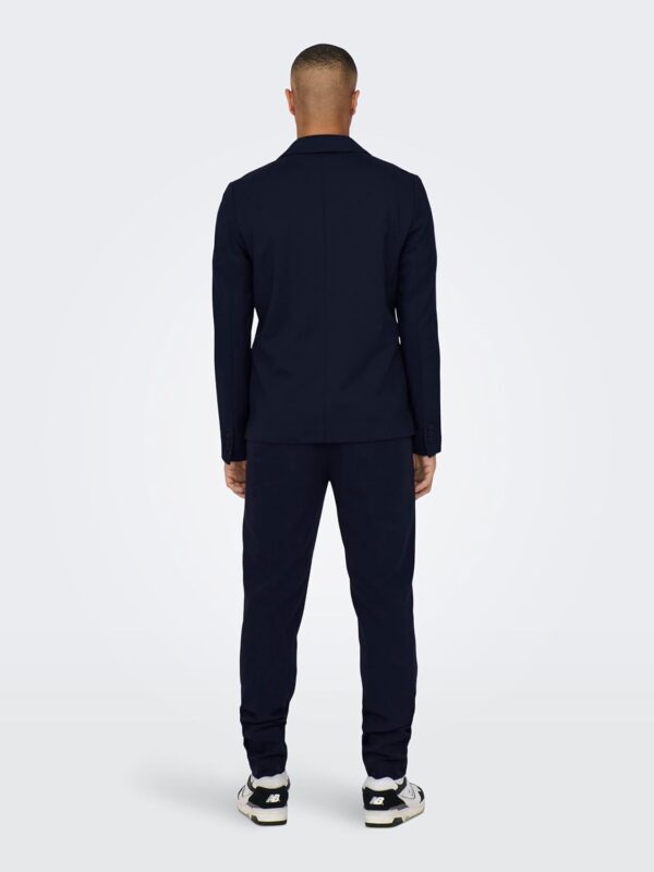 Blazer Bestseller Homme Col à Revers Coupe Ajustée-3