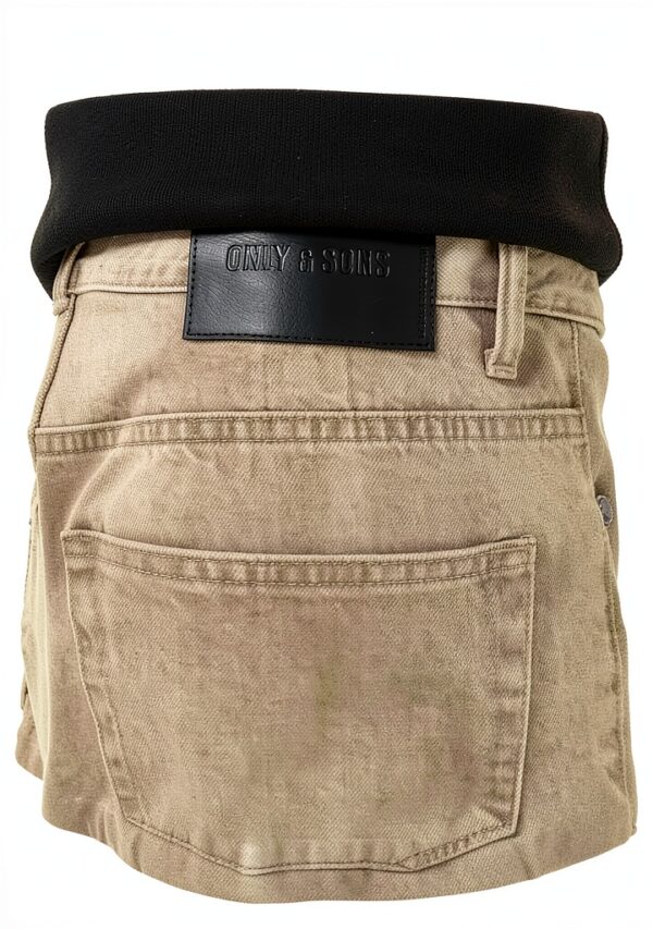 Jean homme ONLY SONS beige coupe classique confortable-6