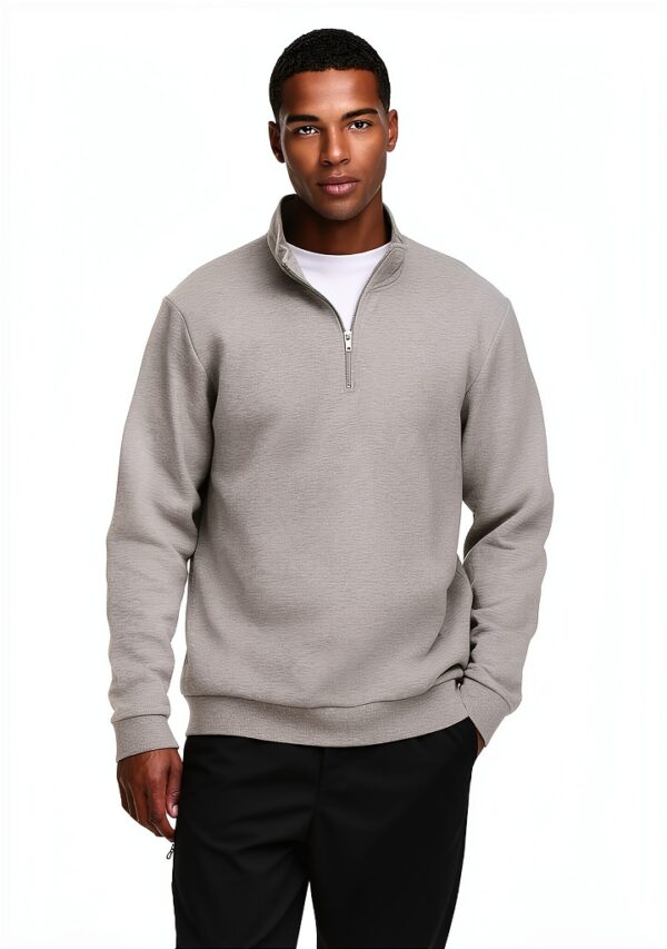 Pull ONLY homme coupe normale doublure argentée gris-1