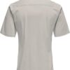 Only Sons Chemise Homme Coupe Ajustée Manches Courtes Gris-1