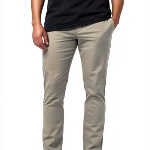 Pantalon chino homme Bestseller stretch fermeture éclair-0