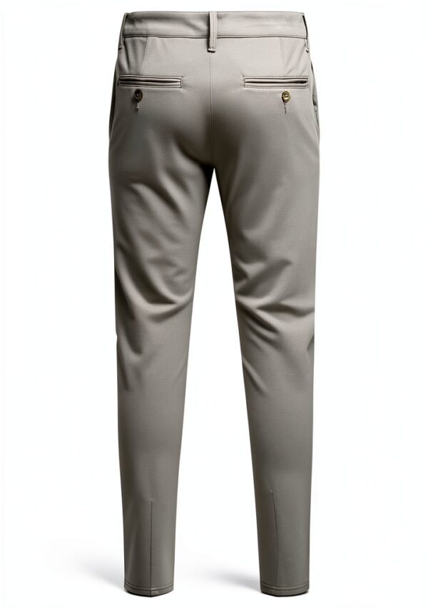 Pantalon chino Bestseller coupe ajustée kaki vintage homme-1