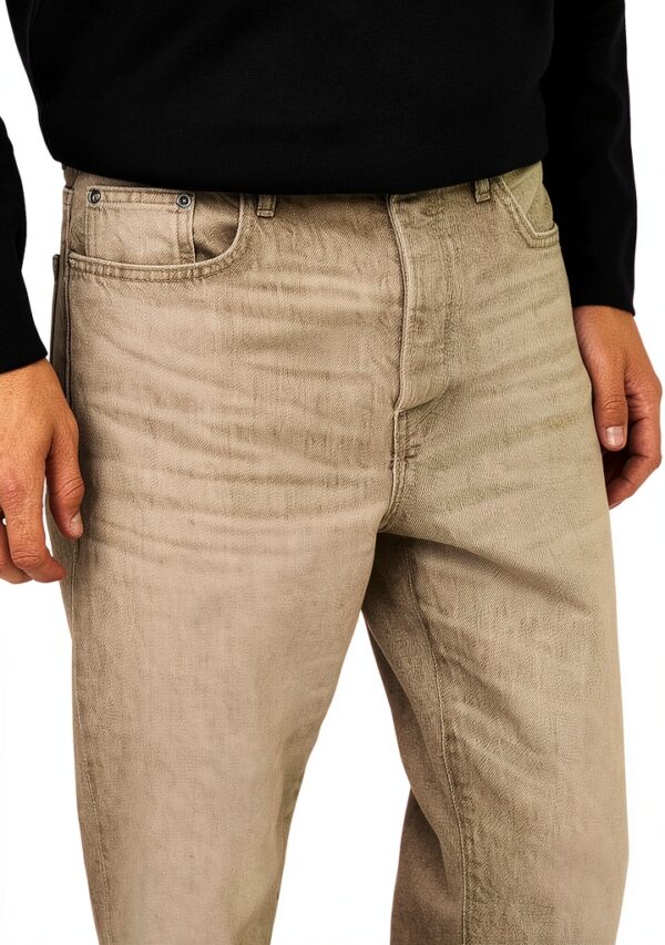 Jean homme ONLY SONS beige coupe classique confortable-5
