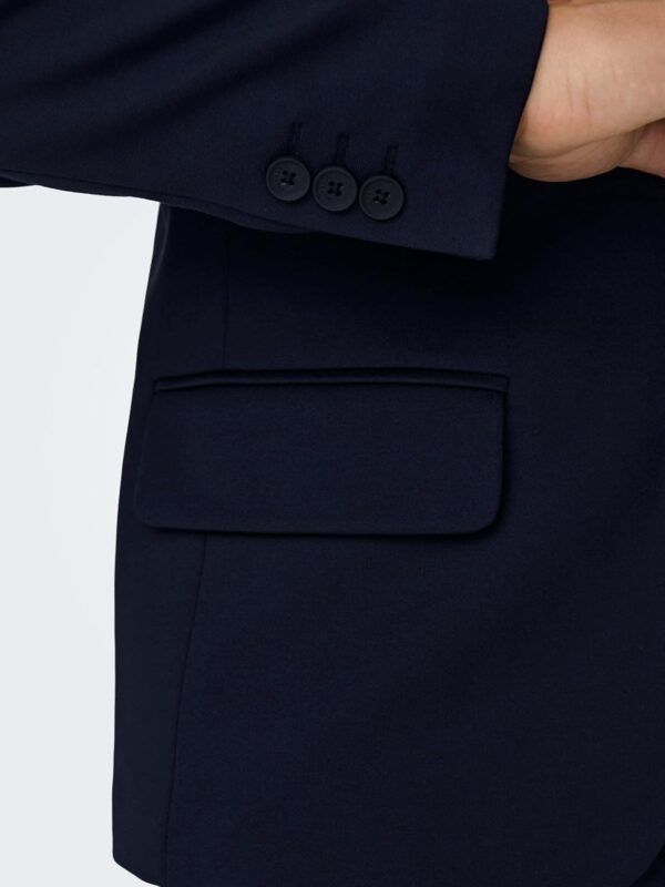 Blazer Bestseller Homme Col à Revers Coupe Ajustée-6