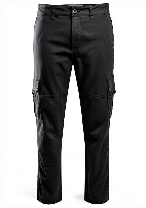 Pantalon cargo coton recyclé Bestseller coupe fuselée homme-1